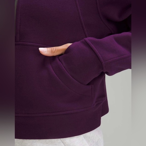 Lululemon NWT Scuba Oversized Funnel Neck Half Zip Dramatic Magenta Size M L - Picture 5 of 11